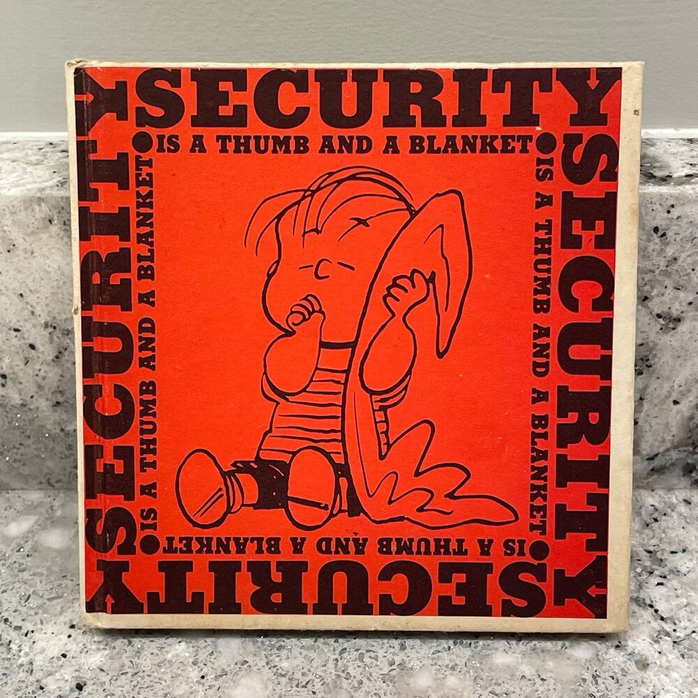 Vintage Peanuts Charles Schulz Security Is A Thumb And A Blanket Book 1963